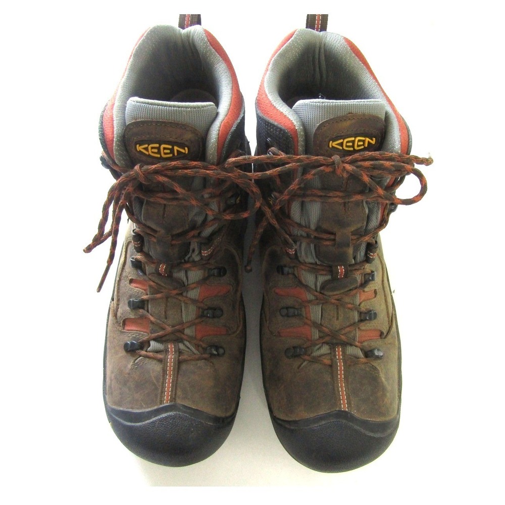 KEEN Waterproof Hiking‎ Boots Men's Brown Leather Utility Outdoor Size 14D